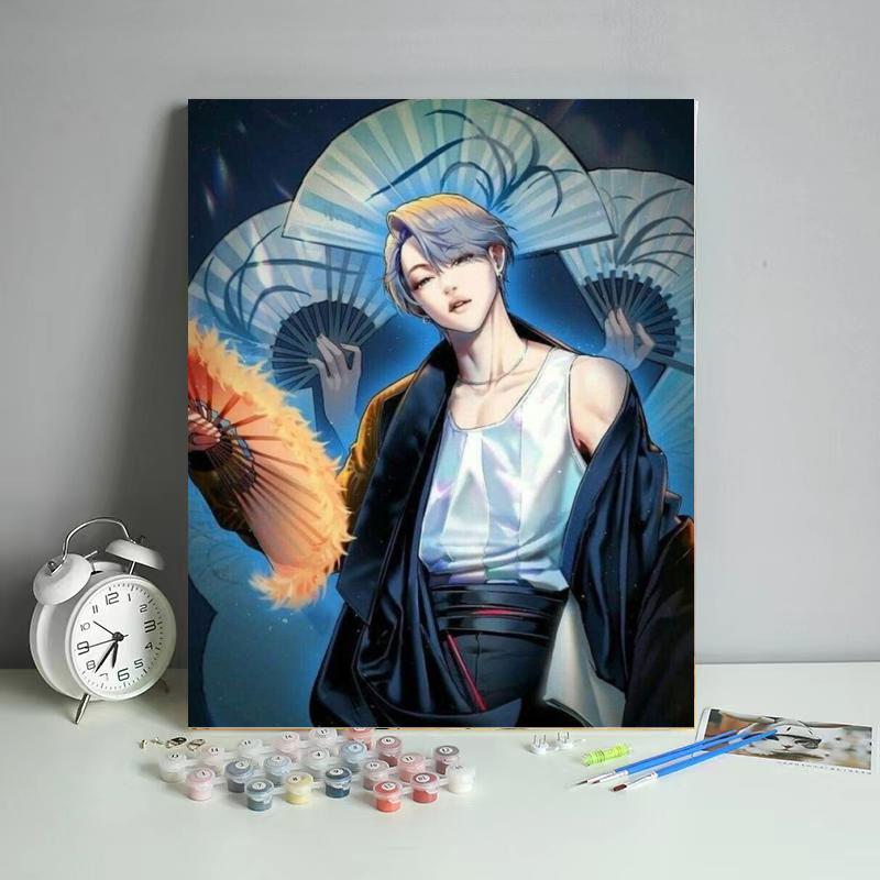 Midnight Fan Dancer - 40x50 cm paint by numbers kit