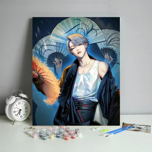 Midnight Fan Dancer - 40x50 cm paint by numbers kit