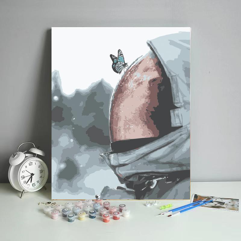Butterfly on Mars - 40x50 cm paint by numbers kit