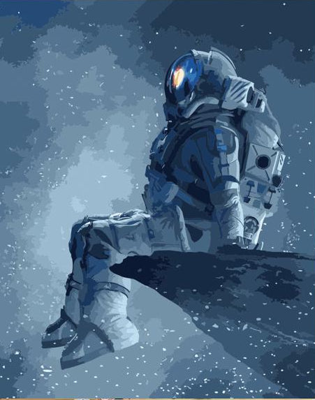 Lonely Astronaut - 40x50 cm paint by numbers kit