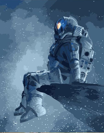 Lonely Astronaut - 40x50 cm paint by numbers kit