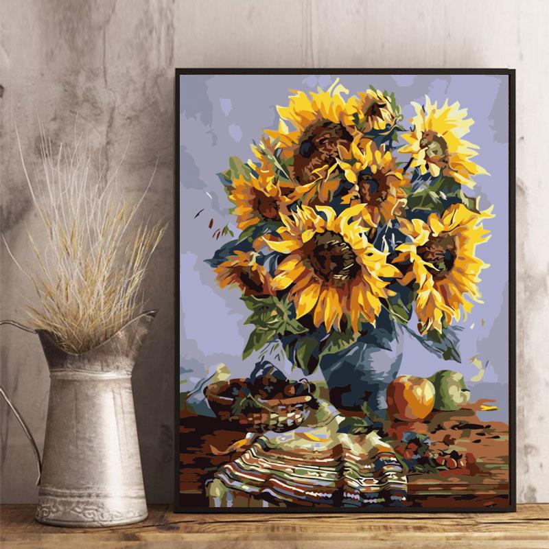 Sunflower Table - 40x50 cm paint by numbers kit