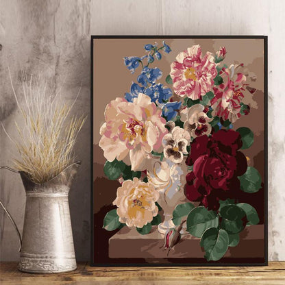 Vintage Garden Bouquet - 40x50 cm paint by numbers kit
