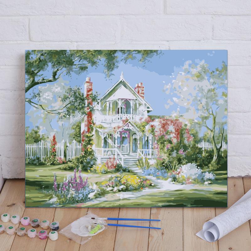 Garden Cottage - 40x50 cm paint by numbers kit