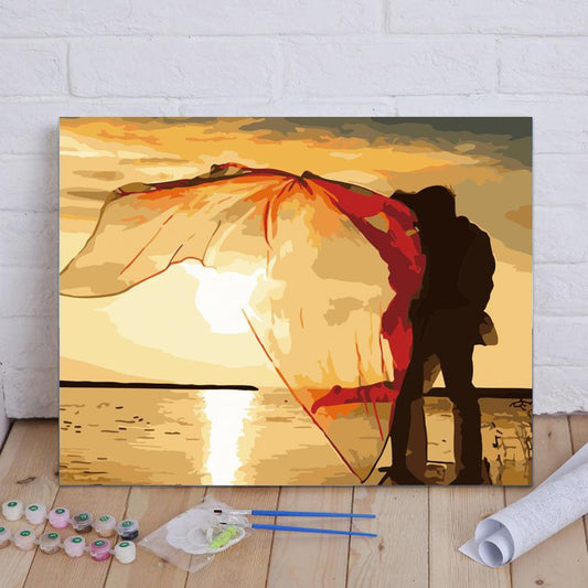 Sunset Embrace - 40x50 cm paint by numbers kit