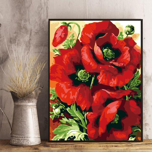 Scarlet Poppies - 40x50 cm paint by numbers kit