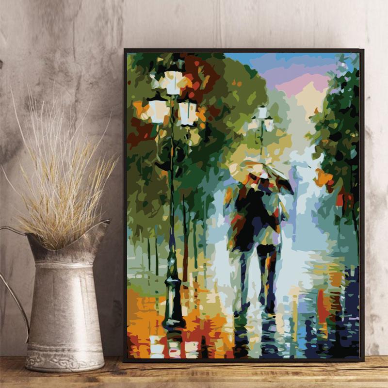 Rainy Day Romance - 40x50 cm paint by numbers kit