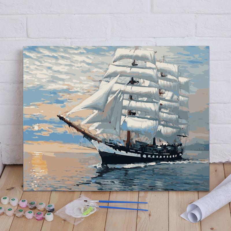 Sailing Into the Light - 40x50 cm paint by numbers kit