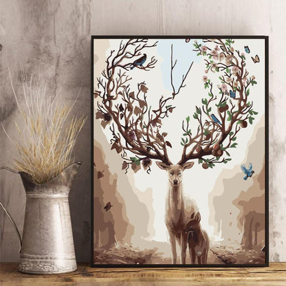 Enchanted Forest Deer - 40x50 cm paint by numbers kit