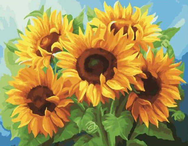 Painting of sunflowers