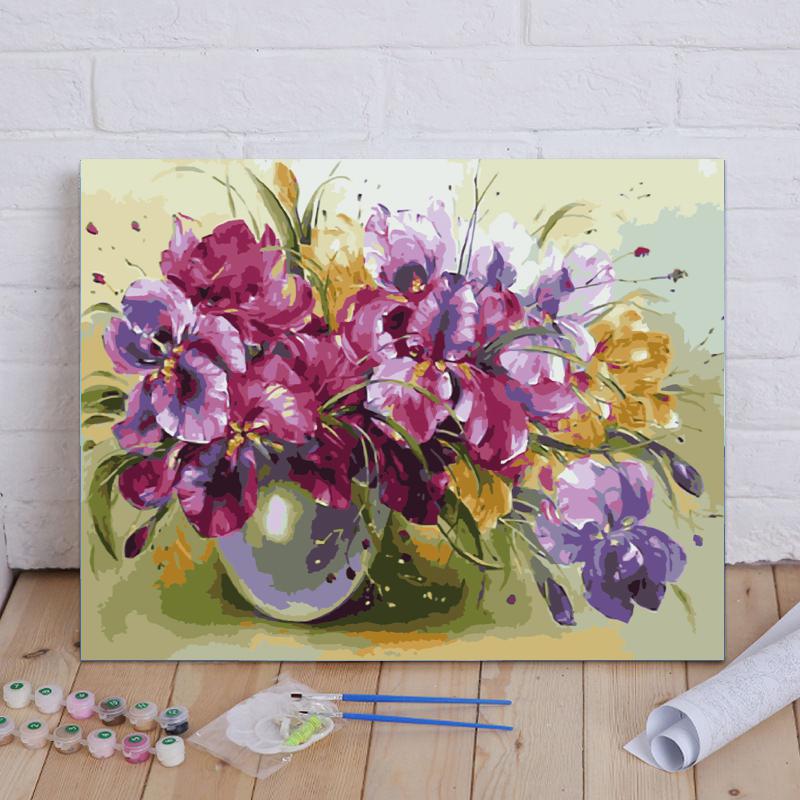 Purple Floral Bouquet - 40x50 cm paint by numbers kit