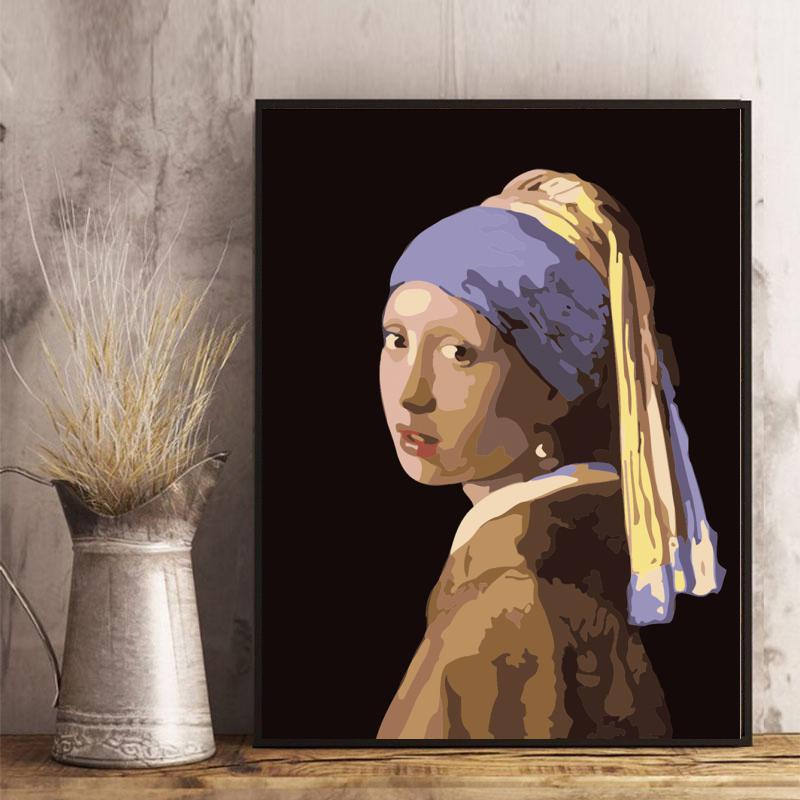 Girl with a Pearl Earring - 40x50 cm paint by numbers kit