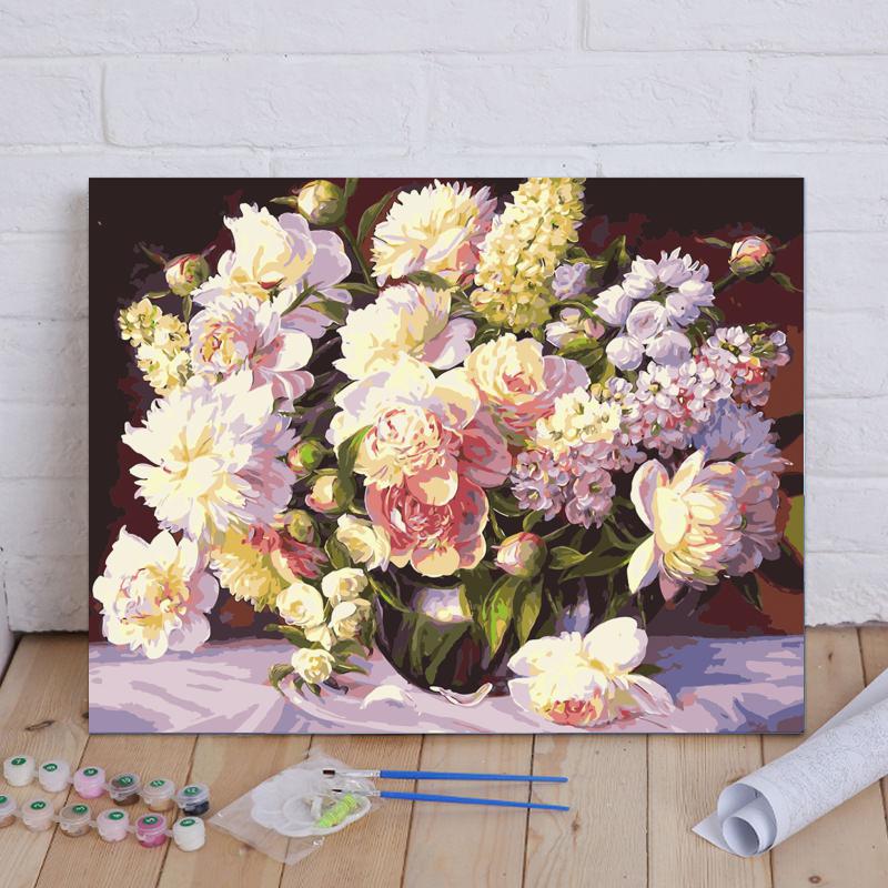 Romantic Peony Bouquet - 40x50 cm paint by numbers kit