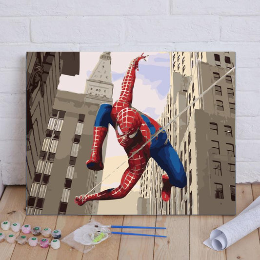 City Web Hero - 40x50 cm paint by numbers kit
