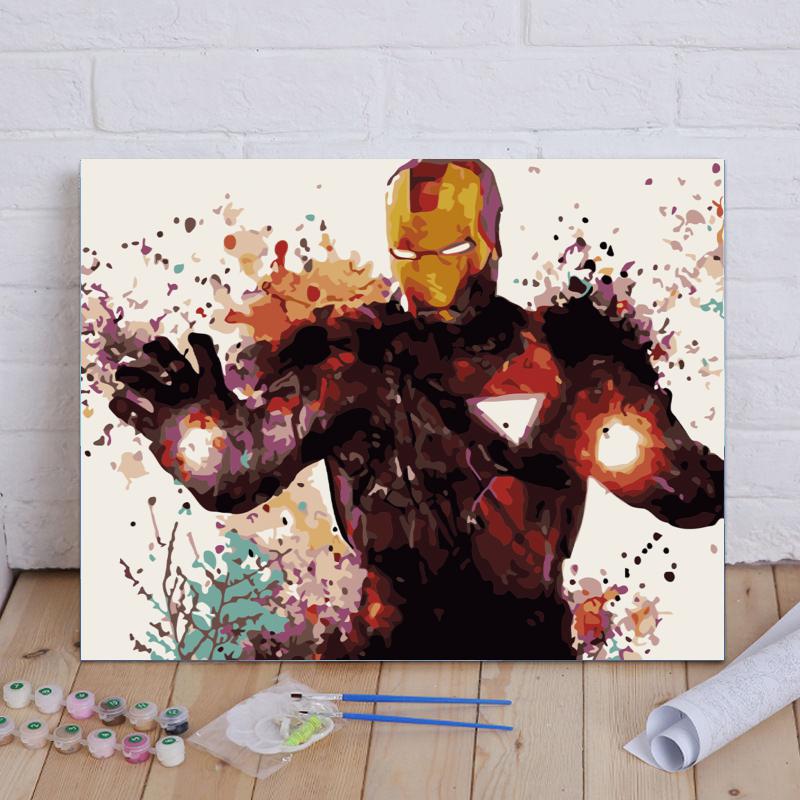 Armored Tech Hero - 40x50 cm paint by numbers kit