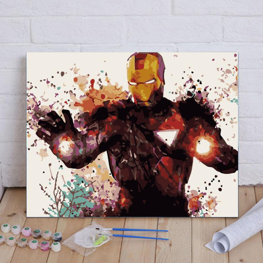Armored Tech Hero - 40x50 cm paint by numbers kit