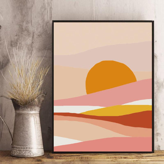 Minimalist Desert Sunset - 40x50 cm paint by numbers kit