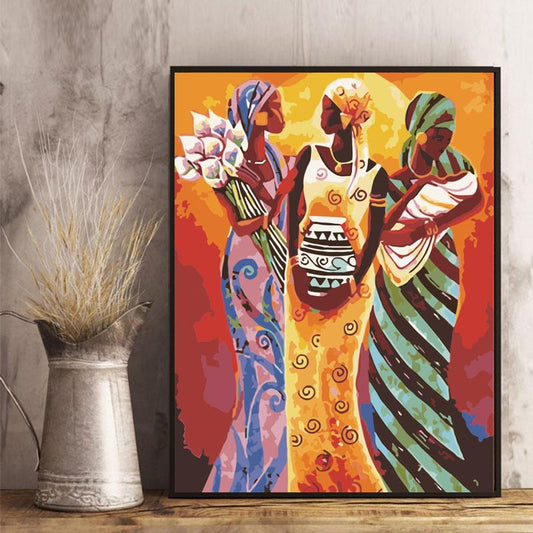 Three Women of Culture - 40x50 cm paint by numbers kit