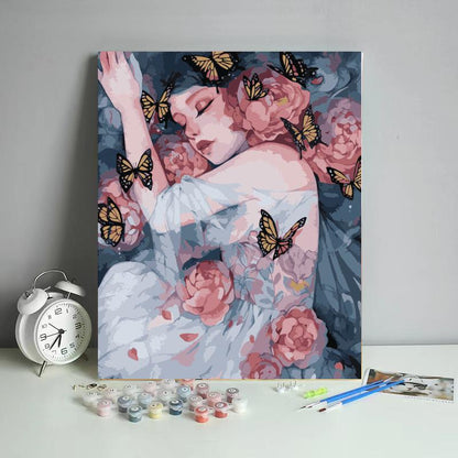 Butterfly Rose Dream - 40x50 cm paint by numbers kit