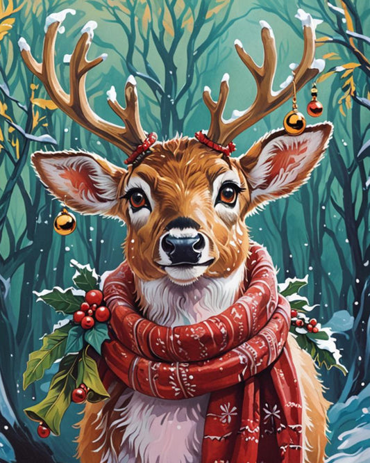 Winter Woodland Reindeer