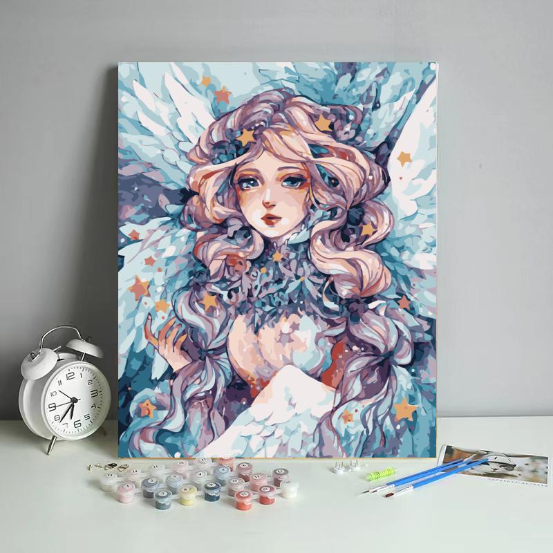 Celestial Winged Maiden - 40x50 cm paint by numbers kit