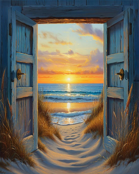Open Doors to the Sea - 40x50 cm