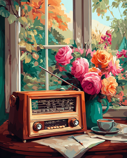 Vintage Radio by the Window