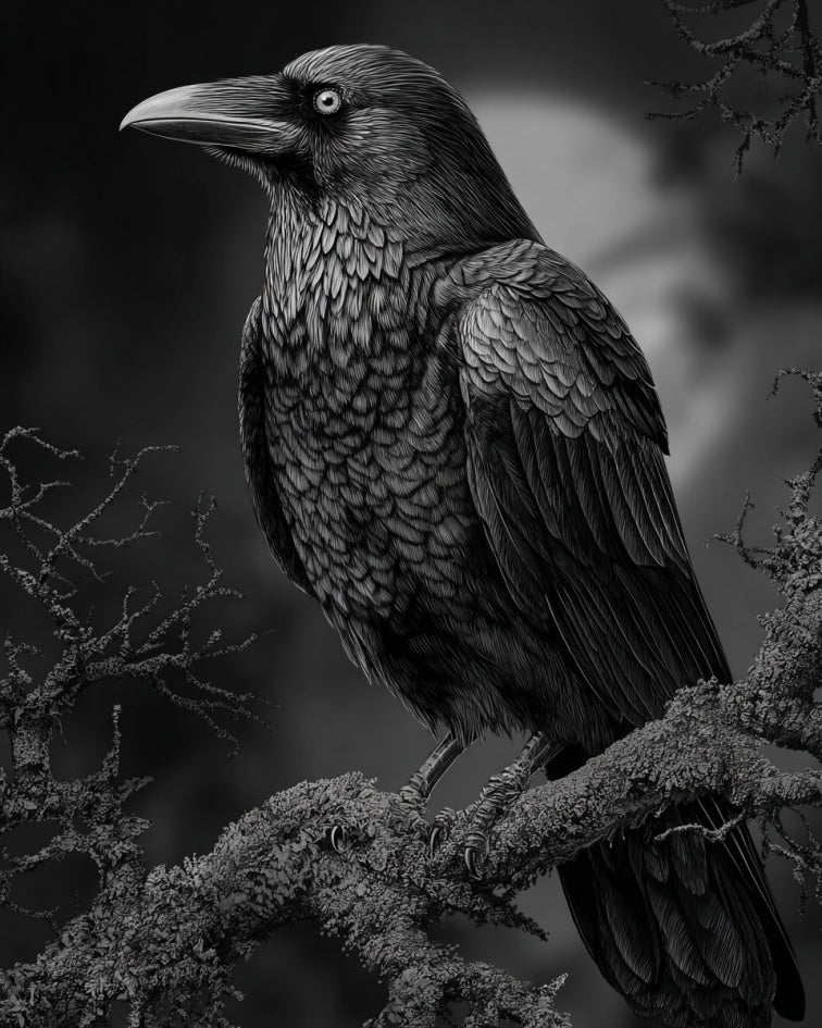 Moonlit Raven Watch