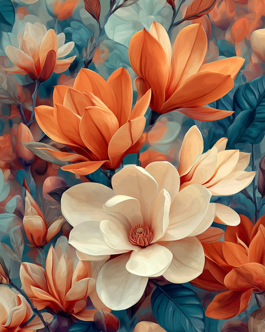 Autumn Magnolia Bloom