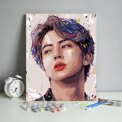 Vibrant Pop Art Portrait - 40x50 cm paint by numbers kit