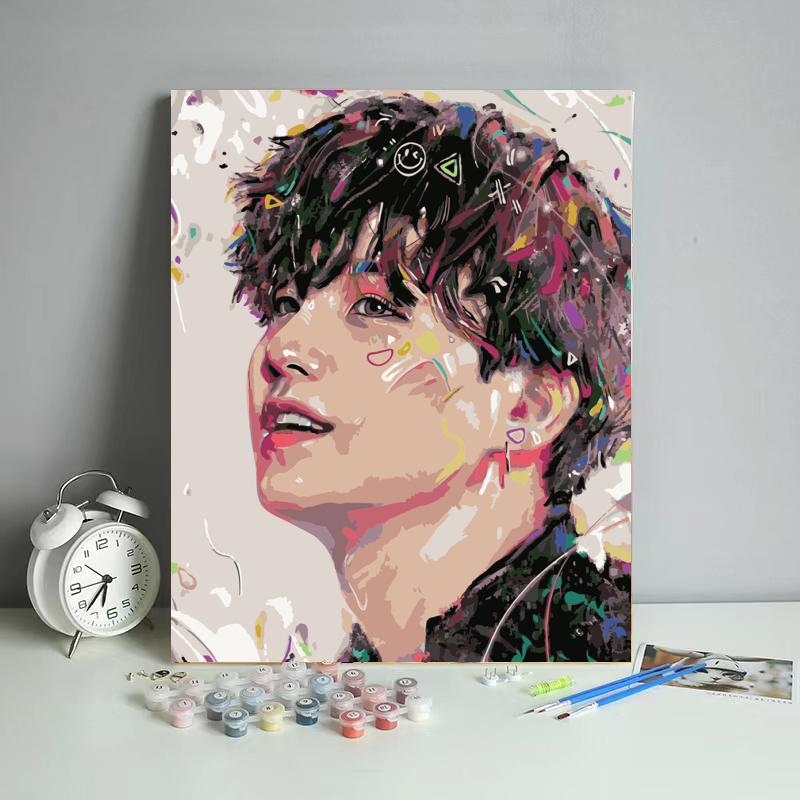 Playful Pop Art Portrait - 40x50 cm paint by numbers kit