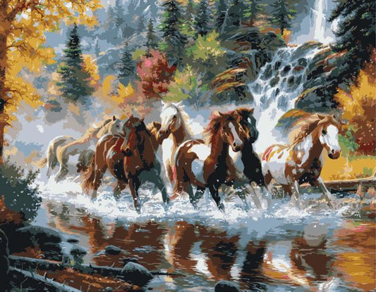 Wild Horses in Motion