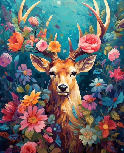 Floral Antler Grace