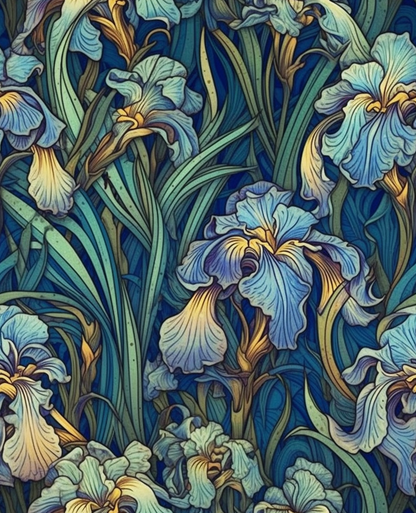 Sapphire Iris Garden