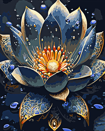 Moonlit Blue Lotus
