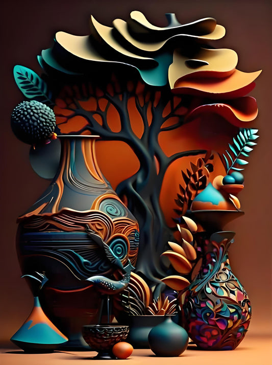 Abstract Sculptural Vases