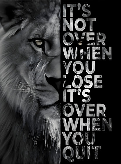 Motivational Lion Quote