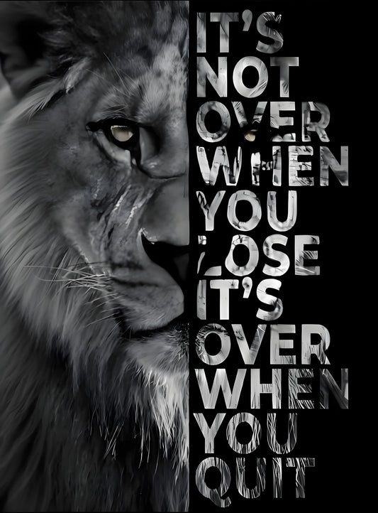 Motivational Lion Quote