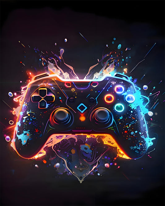 Glowing Gamer Controller - 40x50 cm