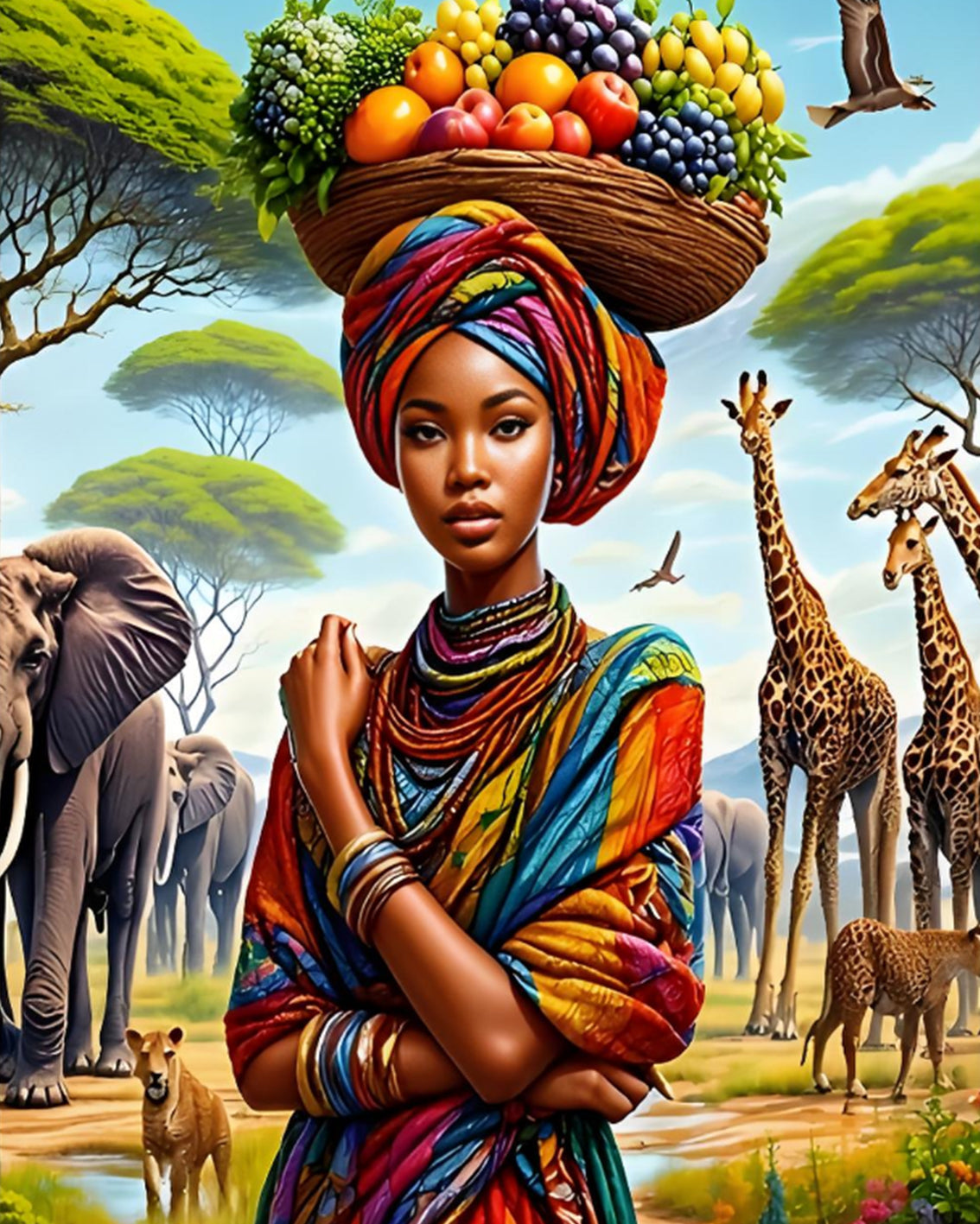 African Harvest - 40x50 cm