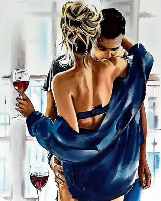 Blue Embrace - 40x50 cm