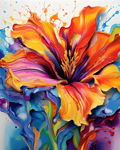 Radiant Lily Burst Paint by Numbers Kit