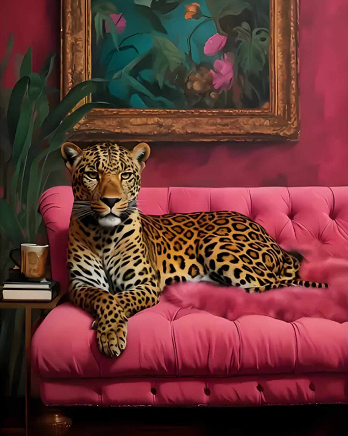 Luxury Leopard Lounge - 40x50 cm