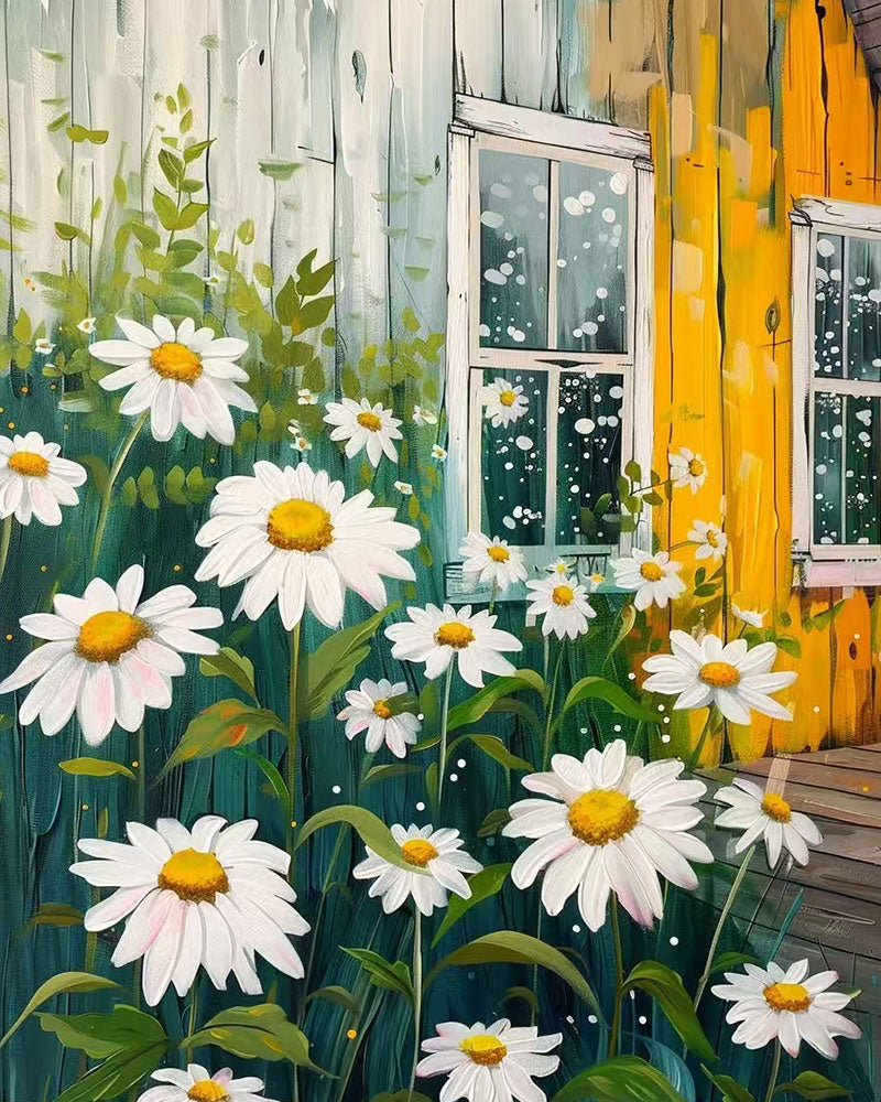 Daisy Cottage Window - 40x50 cm