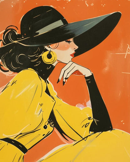 Lady in Black Hat