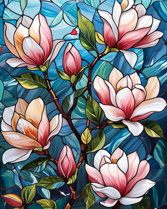 Magnolia Glass Bloom