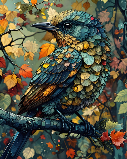 Autumn Feathered Bird