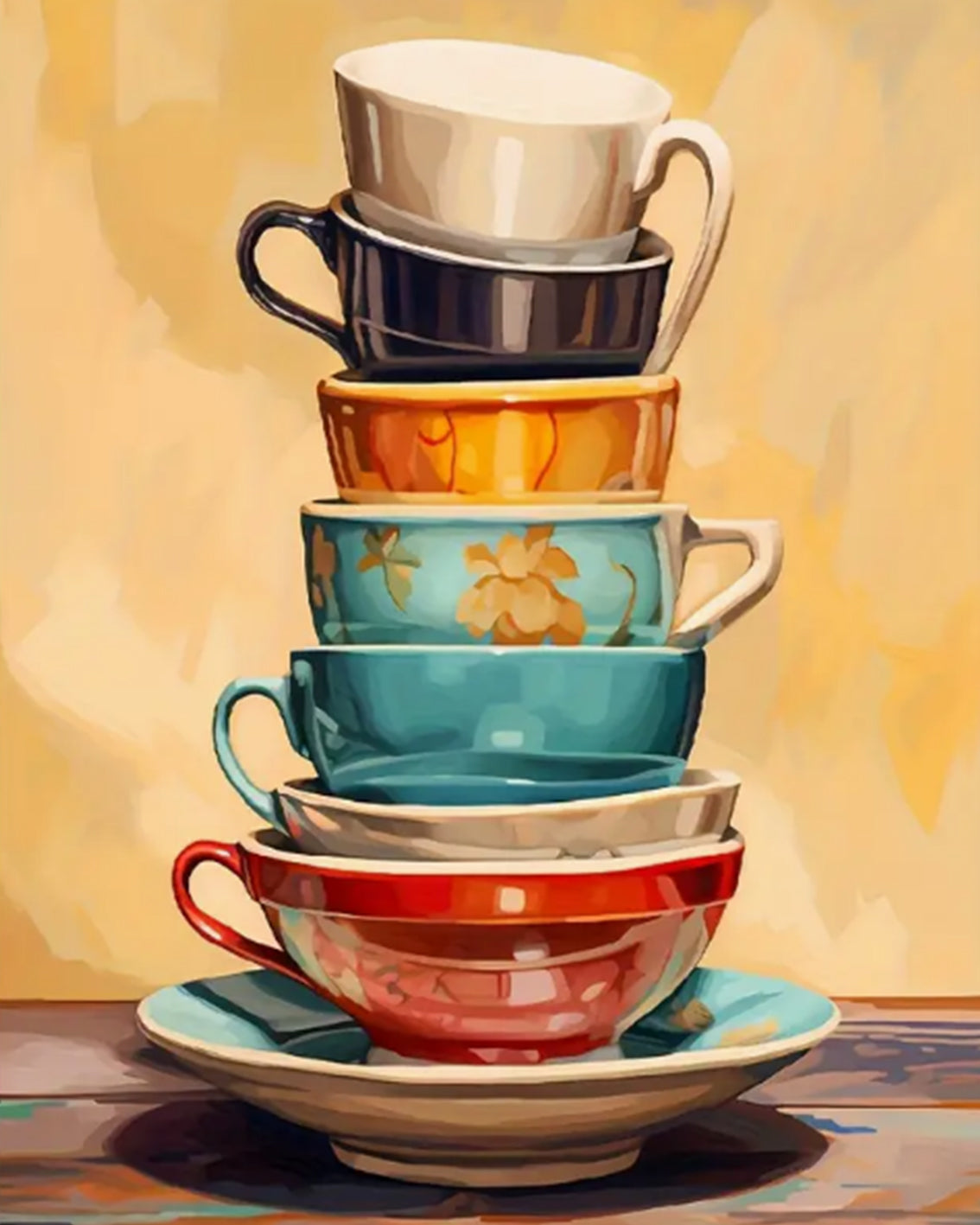 Stacked Teacups