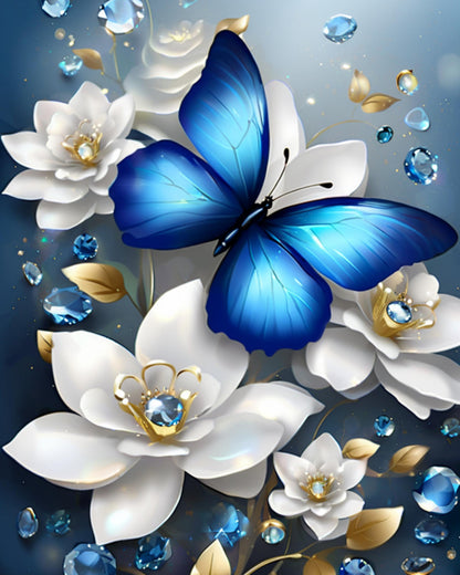 Blue Butterfly Bloom