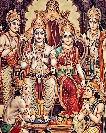 Traditional Divine Family - 40x50 cm